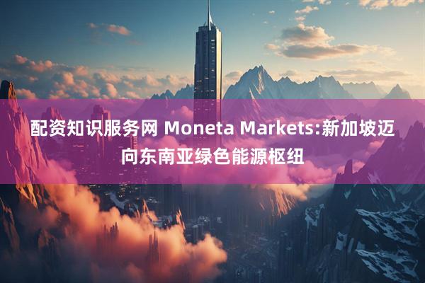 配资知识服务网 Moneta Markets:新加坡迈向东南亚绿色能源枢纽